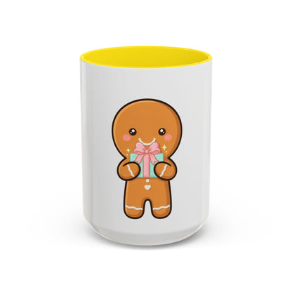 Gingerbread Coffee Mug, Cute Holiday Accent Mug