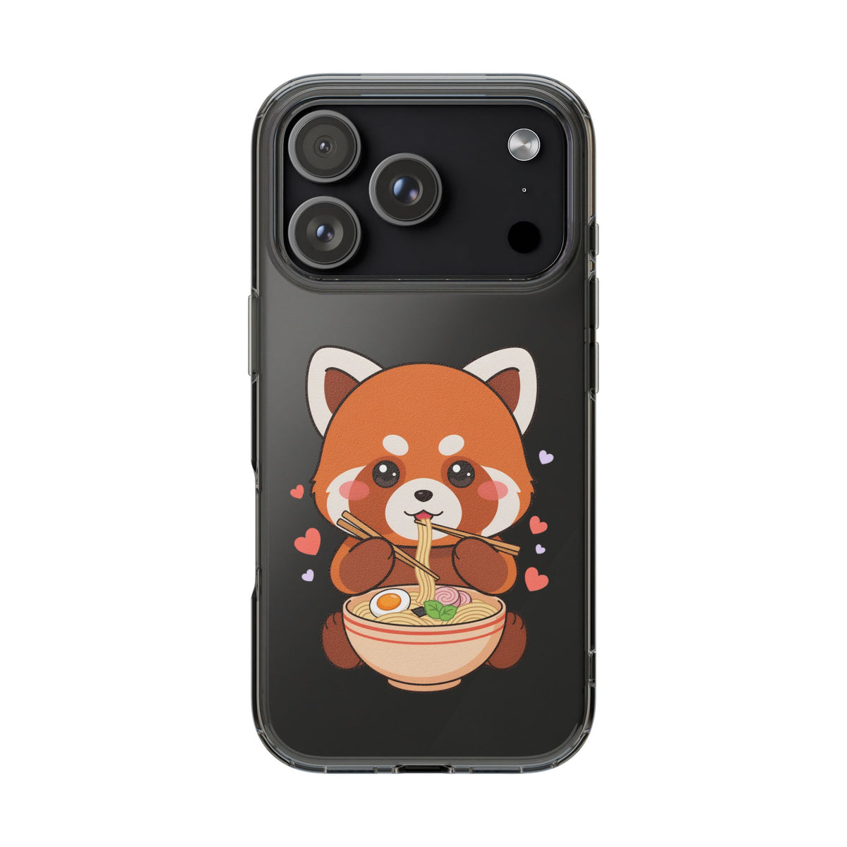 Red Panda Ramen Phone Case – Kawaii Food Lover Gift
