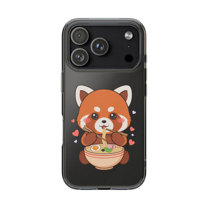 Red Panda Ramen Phone Case – Kawaii Food Lover Gift
