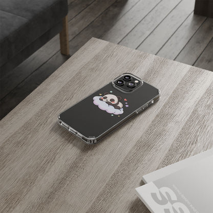Sleeping Panda Clear Impact-Resistant Phone Case