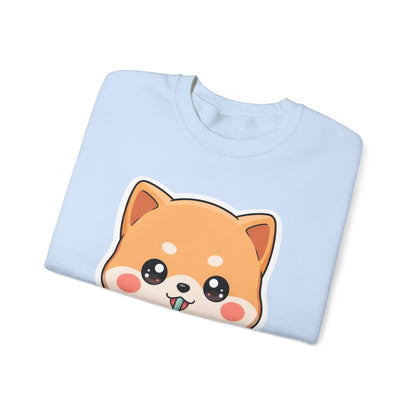 Kawaii Shiba Inu Bubble Tea Sweatshirt, Cute Dog Gift