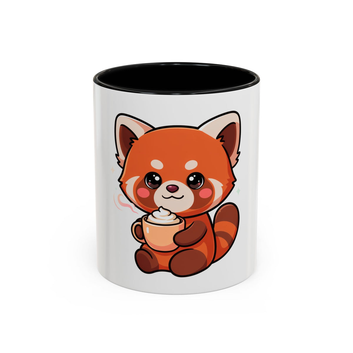 Red Panda Coffee Mug, Cute Latte Lover Accent Mug