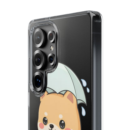 Shiba Inu Phone Case, Kawaii Rainy Day Pup