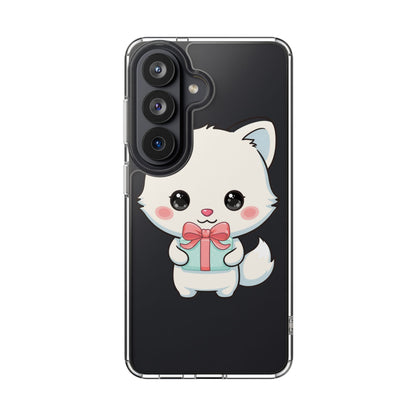 Kawaii Arctic Fox Phone Case with Gift