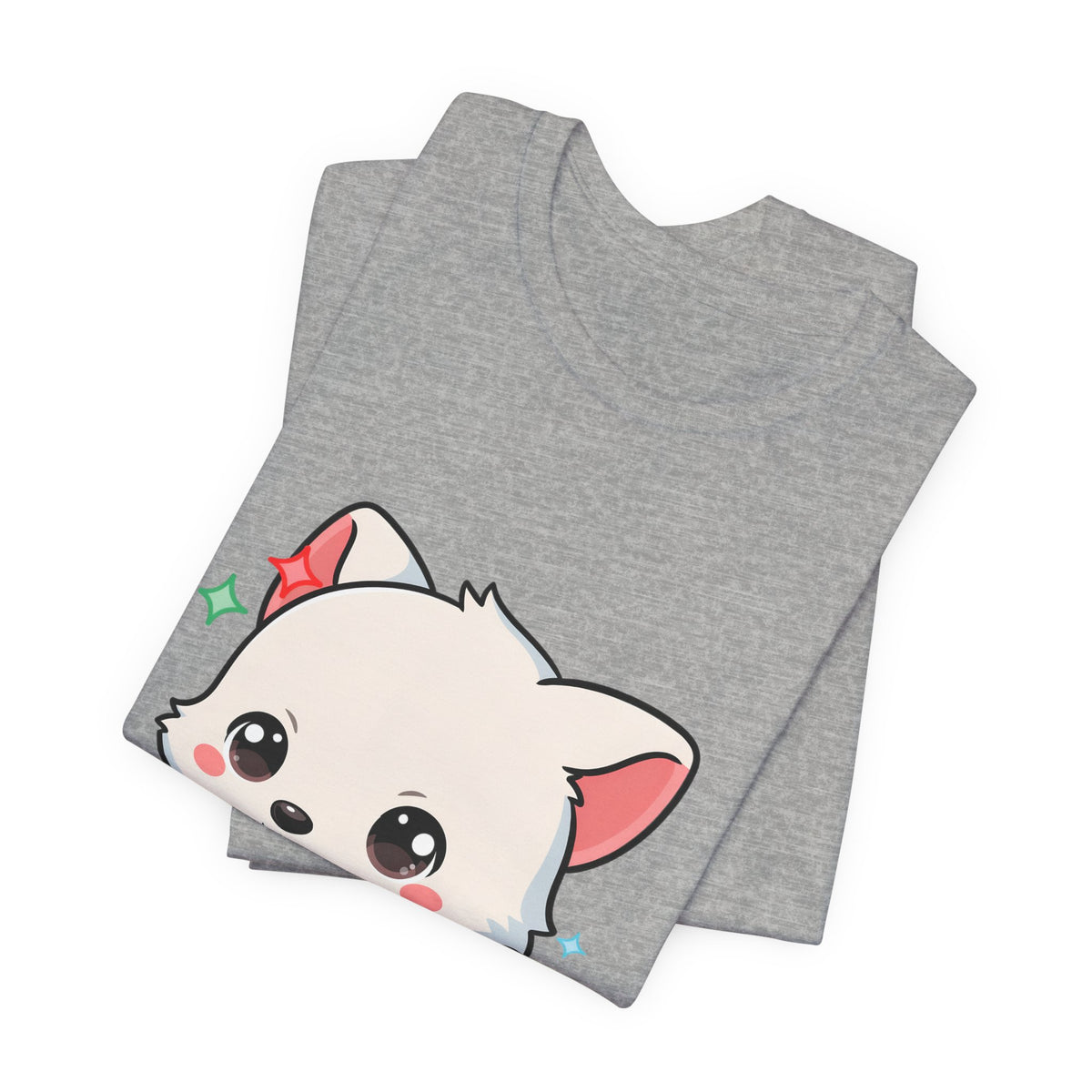 Kawaii Arctic Fox Christmas T-Shirt for Cute Holiday Fans