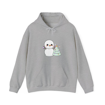Kawaii Christmas Snowman Hoodie for Cute Holiday Cheer