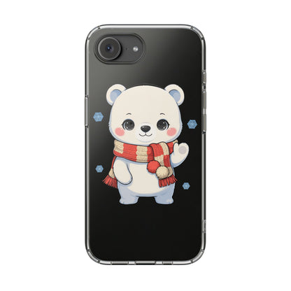 Kawaii Polar Bear Phone Case – Cozy Christmas Cub