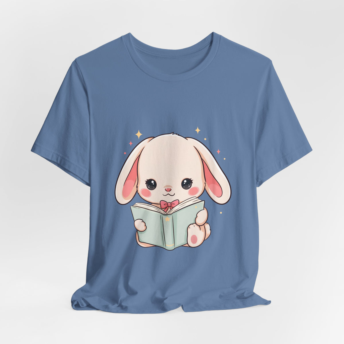 Book Lover Bunny T-Shirt – Cute Kawaii Reader Tee