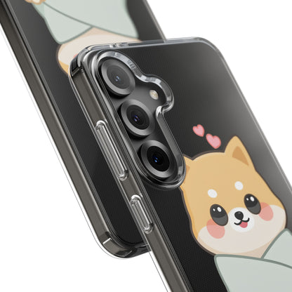 Kawaii Shiba Inu Phone Case, Cozy Valentine Gift