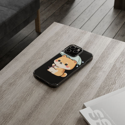 Shiba Inu Phone Case, Kawaii Rainy Day Pup