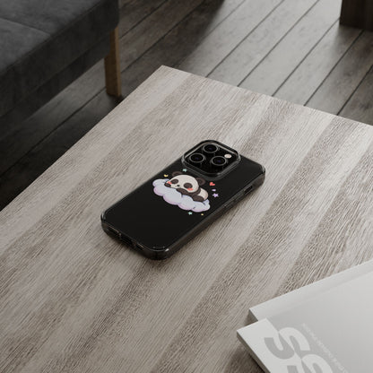 Sleeping Panda Clear Impact-Resistant Phone Case