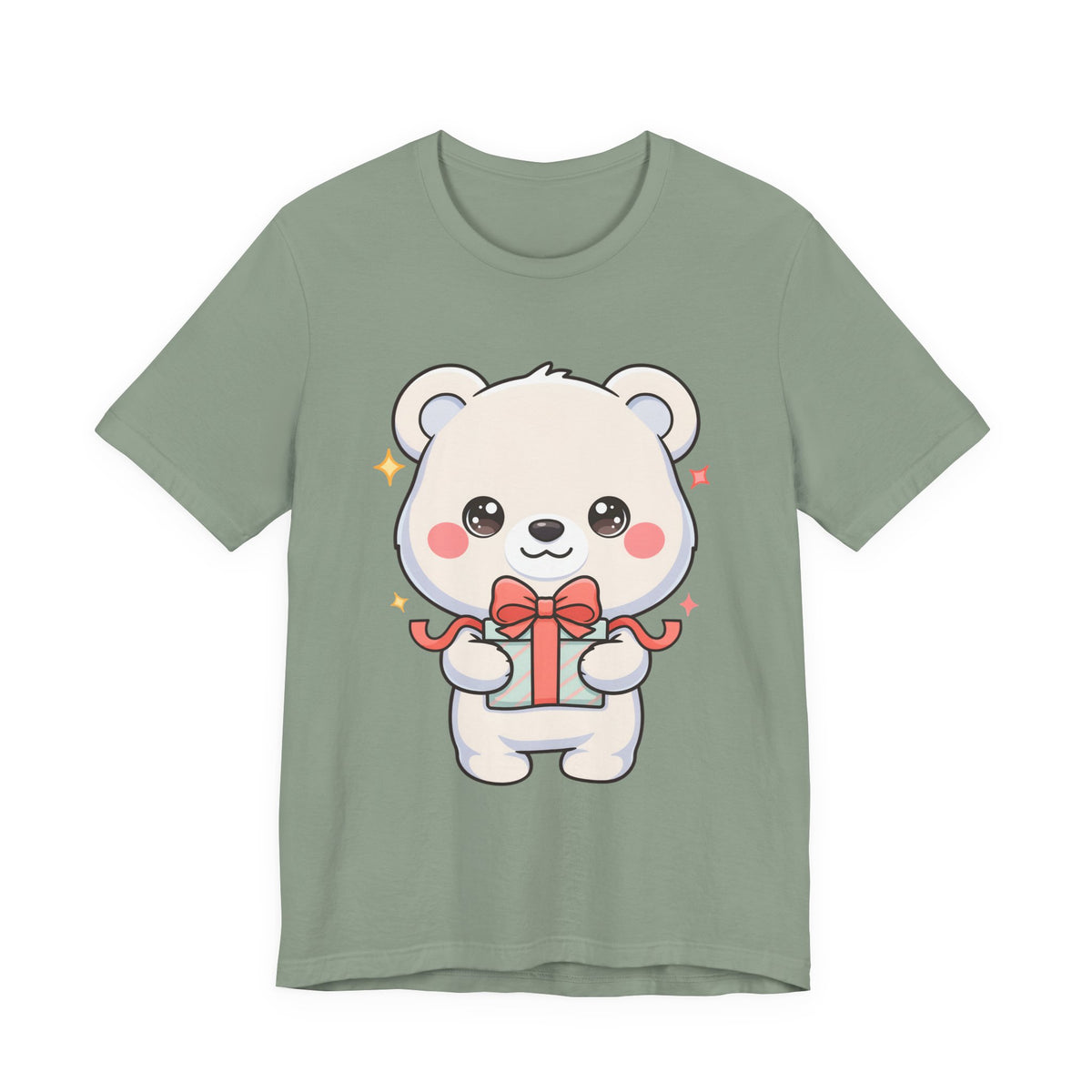 Kawaii Polar Bear Gift T-Shirt for Cute Holiday Cheer