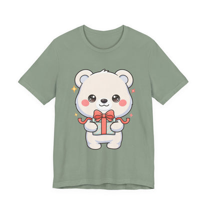 Kawaii Polar Bear Gift T-Shirt for Cute Holiday Cheer