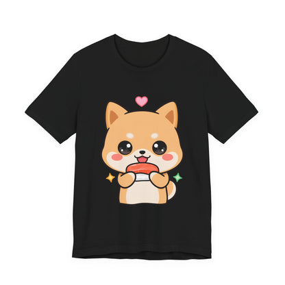 Kawaii Shiba Inu Sushi T-Shirt for Cute Food Lovers