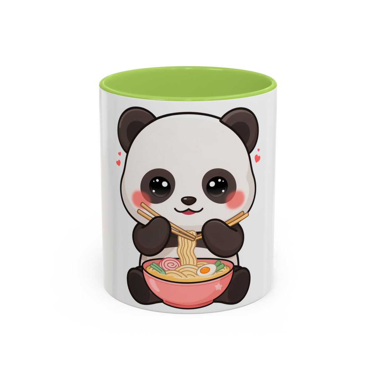 Kawaii Panda Ramen Mug, Cute Accent Coffee Mug