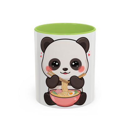 Kawaii Panda Ramen Mug, Cute Accent Coffee Mug