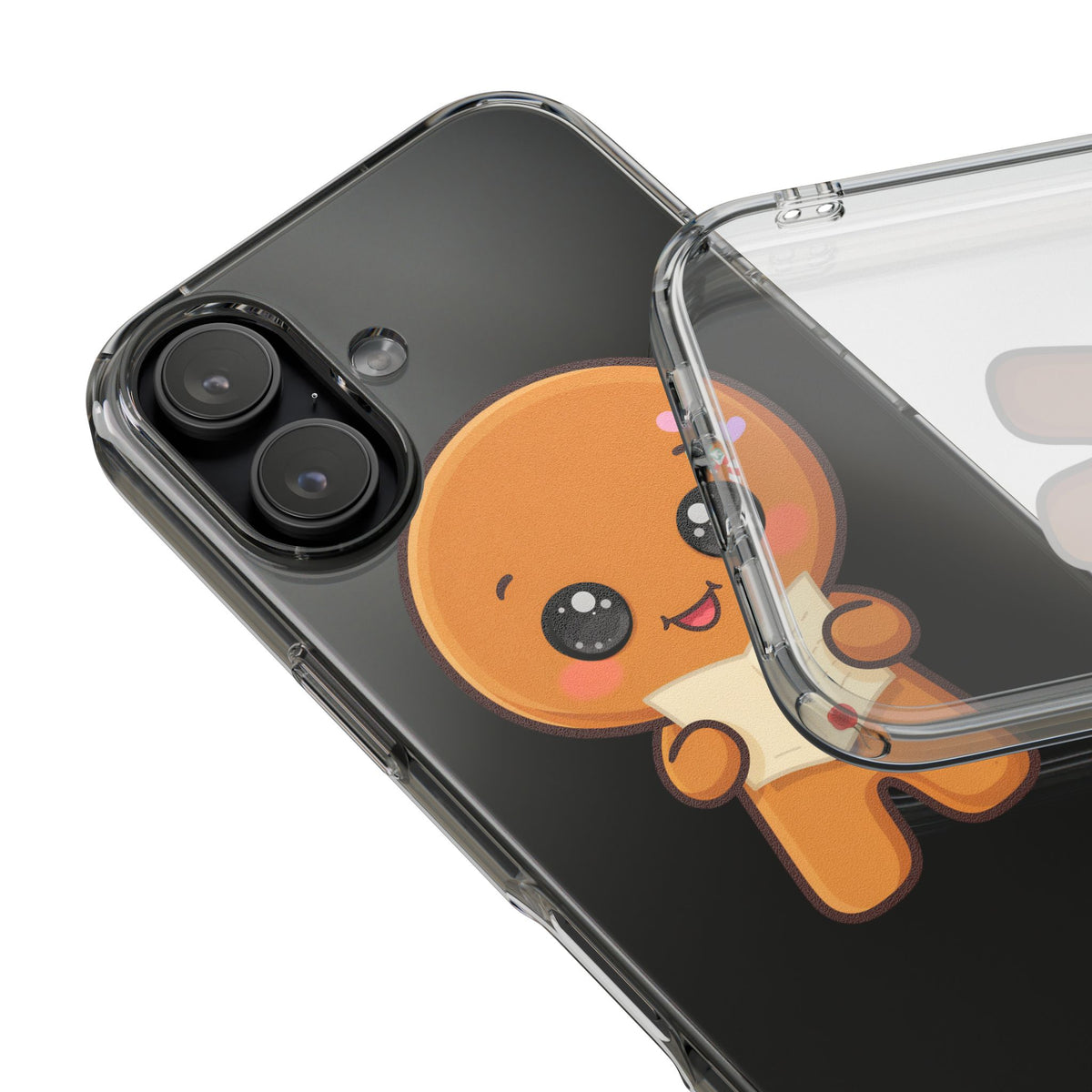 Gingerbread Man Phone Case, Cute Christmas Letter Reader