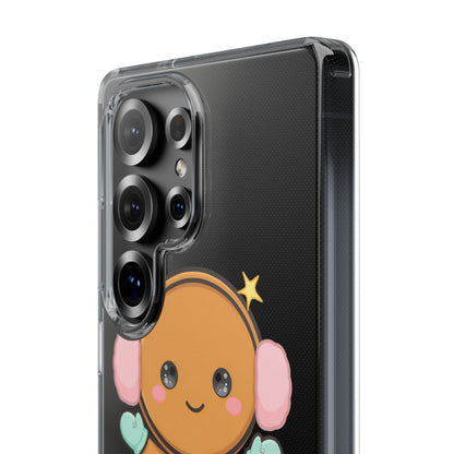 Kawaii Gingerbread Phone Case, Cute Winter Character