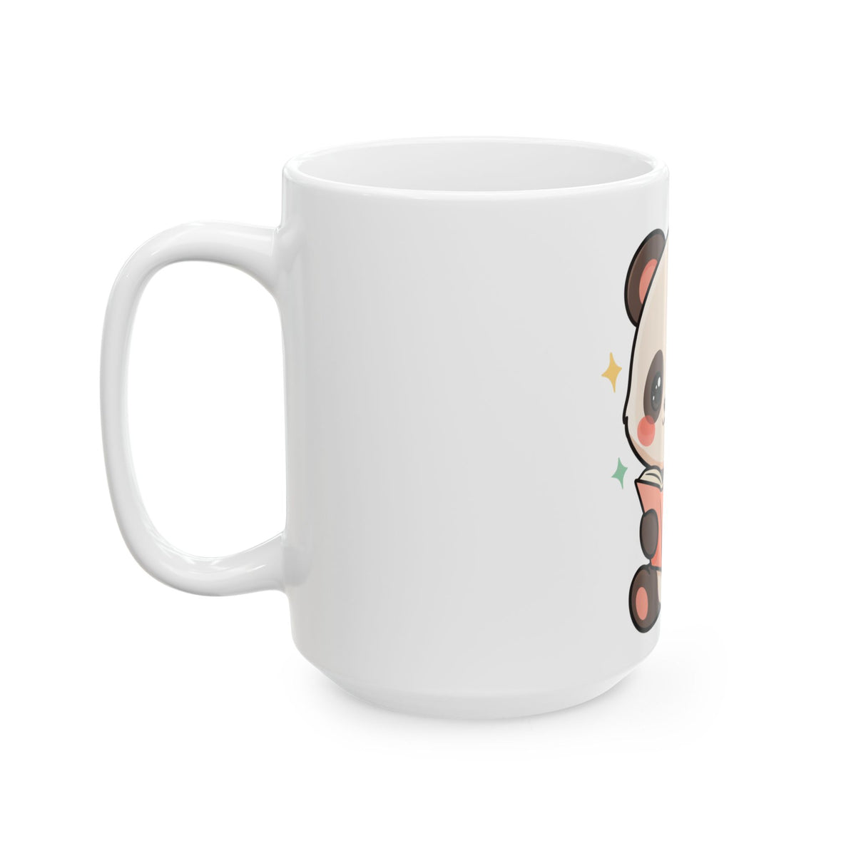 Kawaii Panda Reading Mug – Cute Book Lover Gift