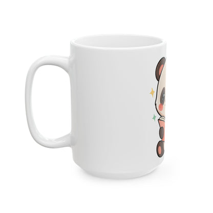 Kawaii Panda Reading Mug – Cute Book Lover Gift