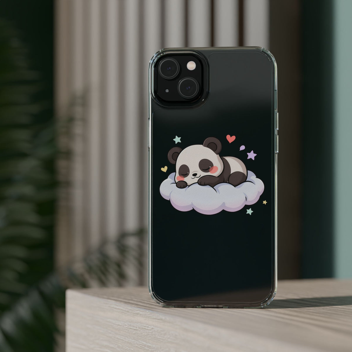 Sleeping Panda Clear Impact-Resistant Phone Case