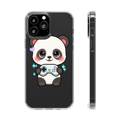 Gamer Panda Clear Impact-Resistant Phone Case