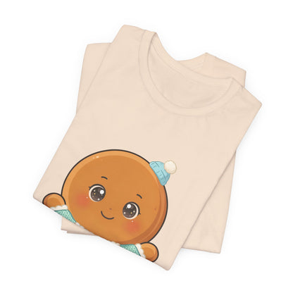 Kawaii Gingerbread Man Christmas Tee for Holiday Cheer