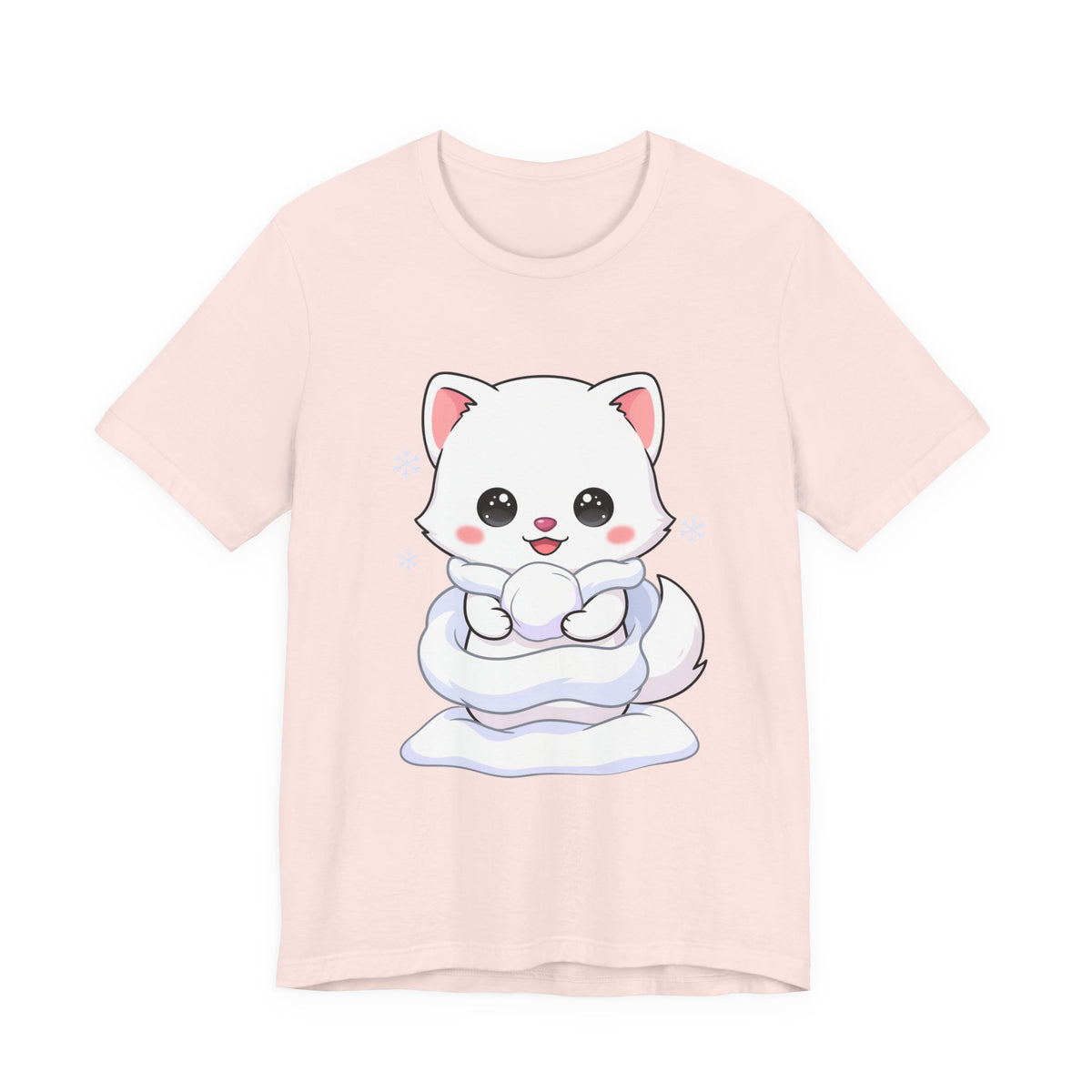 Kawaii Arctic Fox T-Shirt for Cute Winter Style
