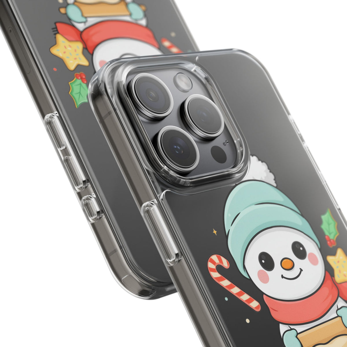 Christmas Snowman Phone Case, Cute Cookie Baker