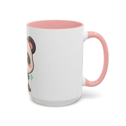 Kawaii Panda Coffee Mug, Cute Sushi Lover Accent Mug