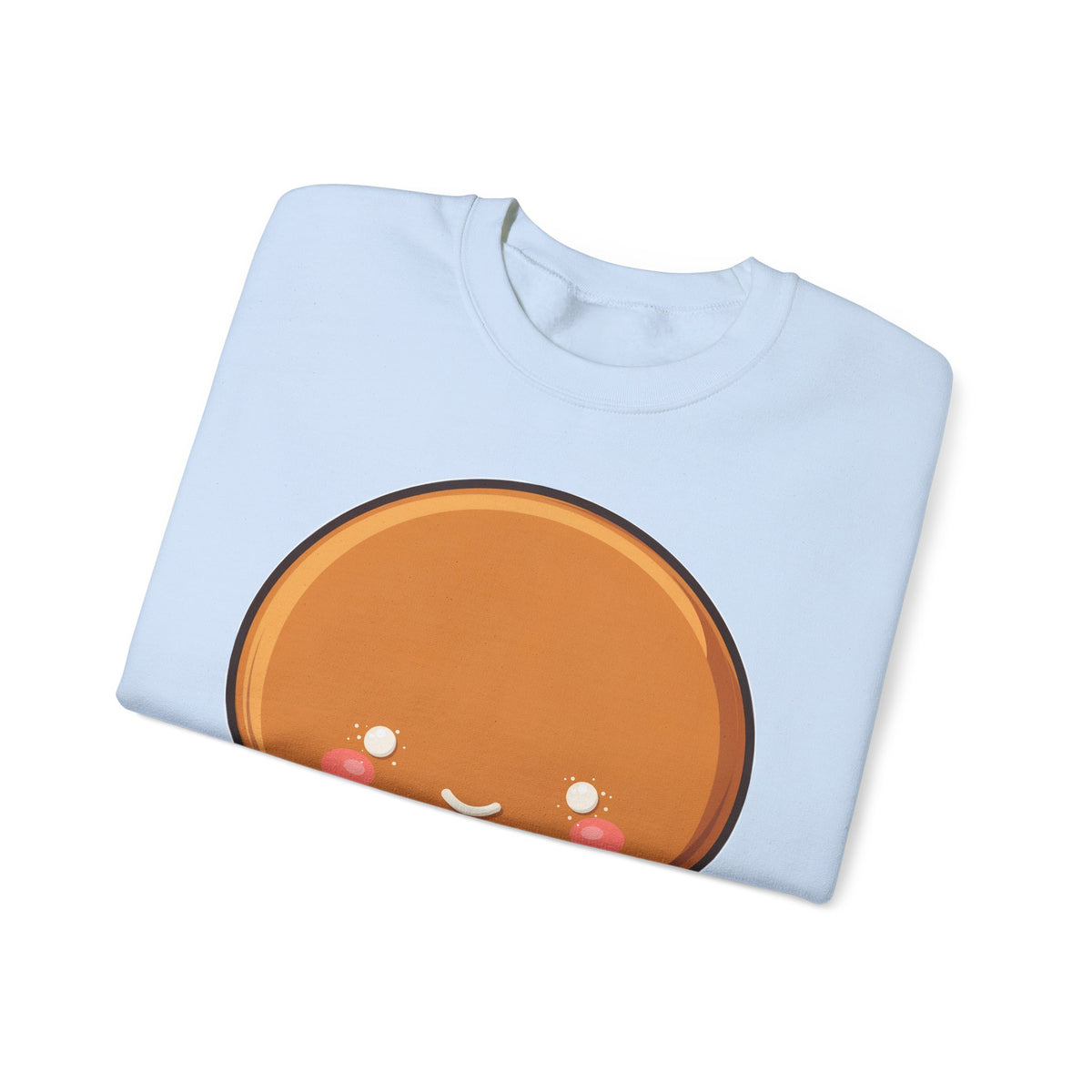 Gingerbread Man Sweatshirt, Cute Kawaii Christmas Crewneck