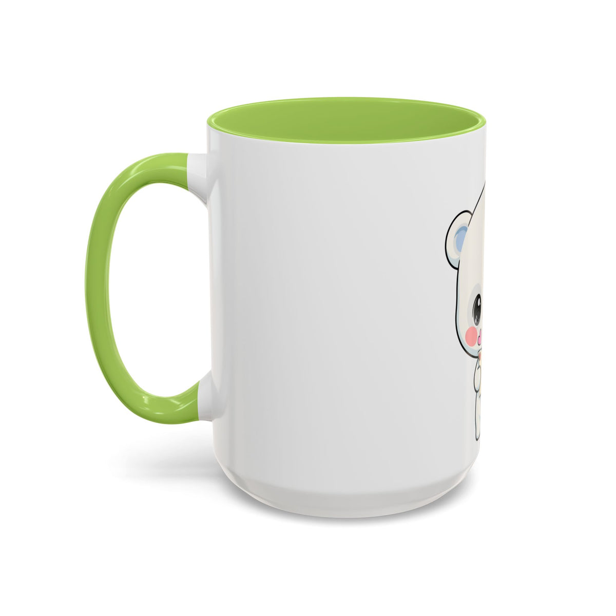 Kawaii Polar Bear Christmas Mug – Santa Letter Accent Mug