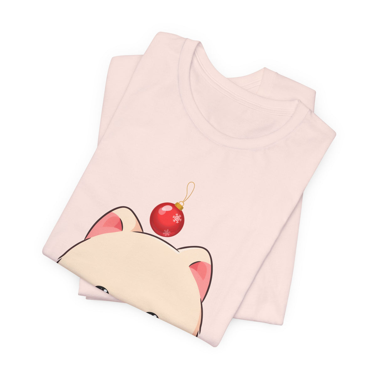 Kawaii Arctic Fox Christmas T-Shirt for Holiday Fans