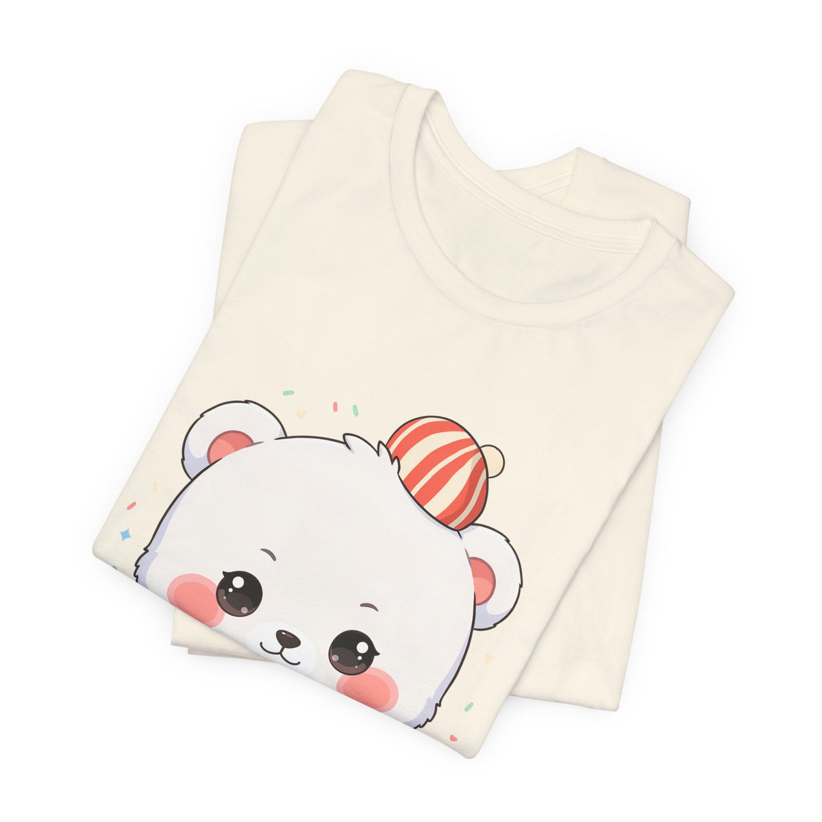 Christmas Cookie Baking Polar Bear Tee, Kawaii Holiday Shirt