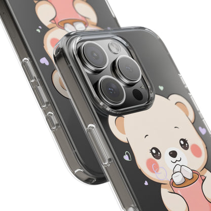 Kawaii Polar Bear Phone Case with Hot Cocoa