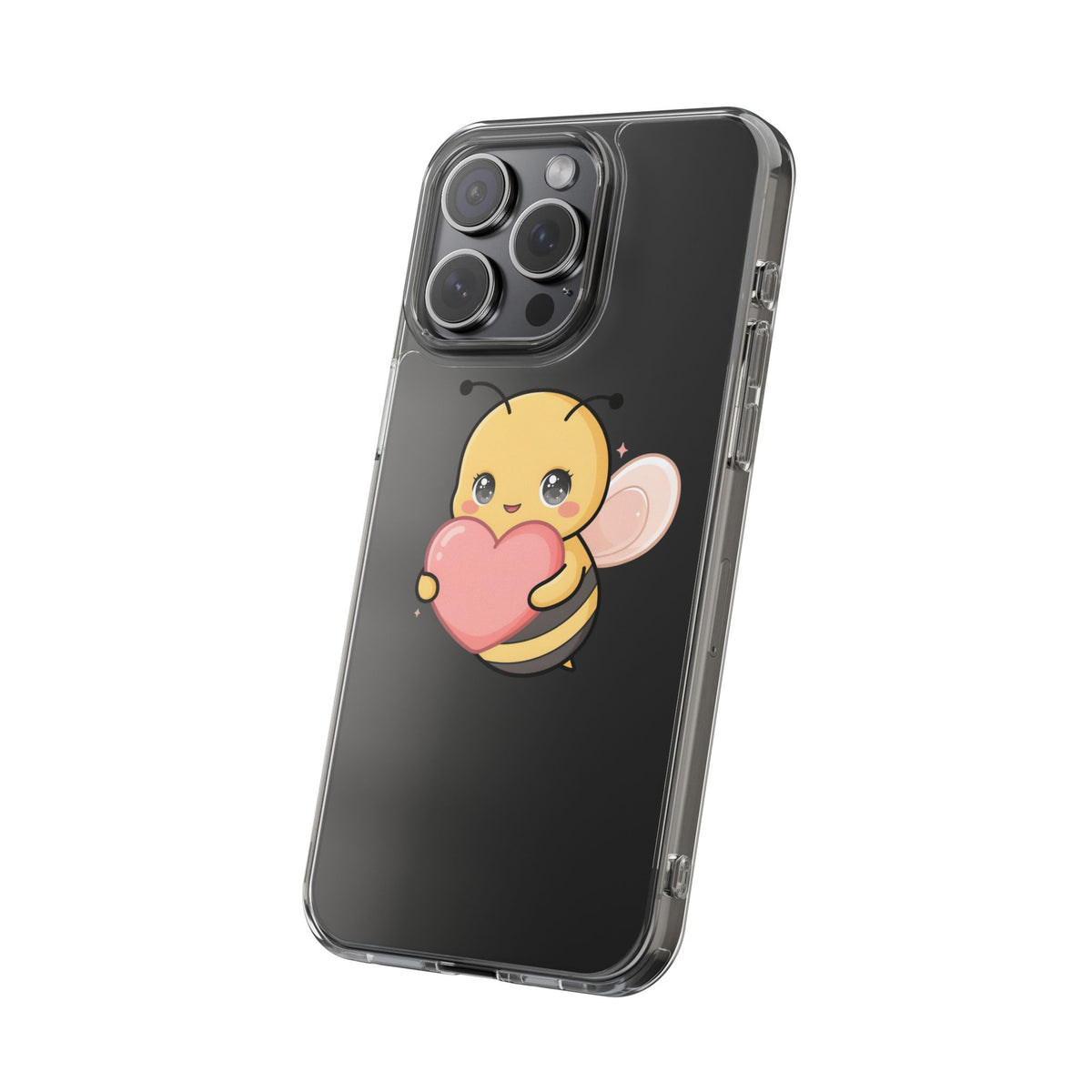 Kawaii Bee Clear Impact-Resistant Phone Case