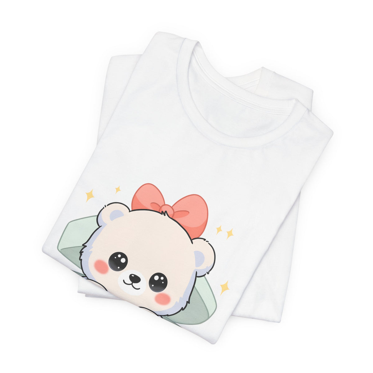 Kawaii Polar Bear Tee, Cute Gift Box Cub Unisex Shirt