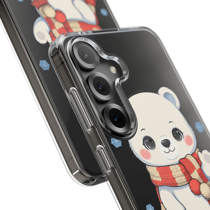 Kawaii Polar Bear Phone Case – Cozy Christmas Cub