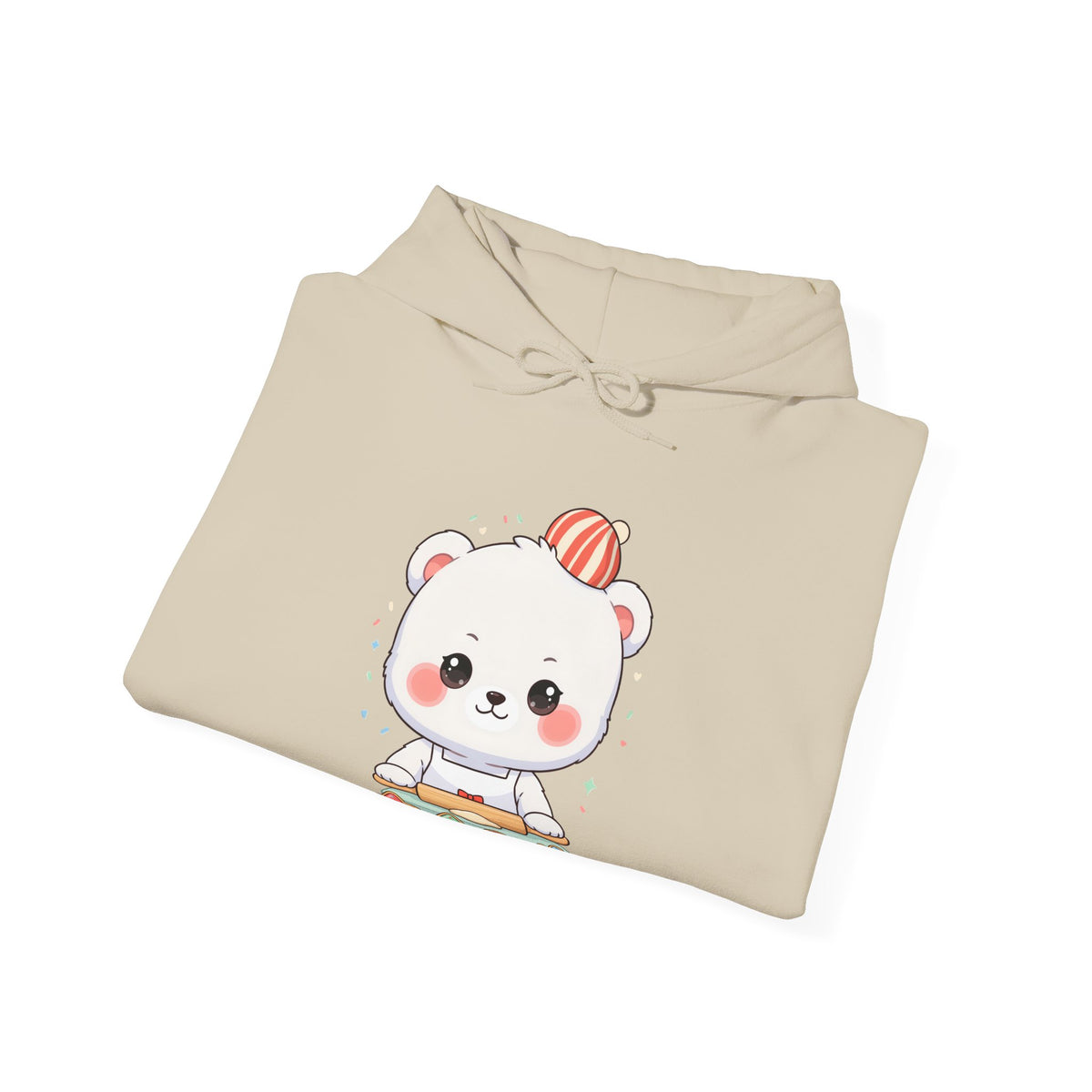 Christmas Cookie Baking Polar Bear Hoodie