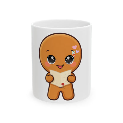 Gingerbread Christmas Mug – Cute Santa Letter Reader