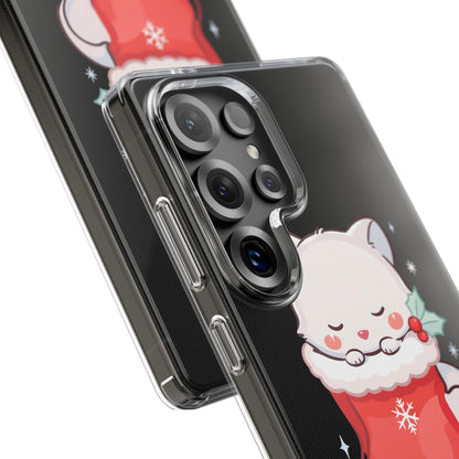 Christmas Fox Phone Case, Cute Holiday Stocking Gift