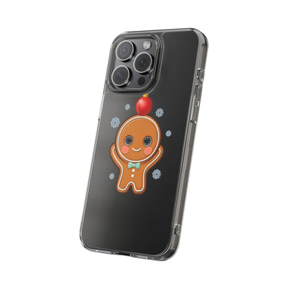 Christmas Gingerbread Phone Case, Cute Kawaii Holiday Gift