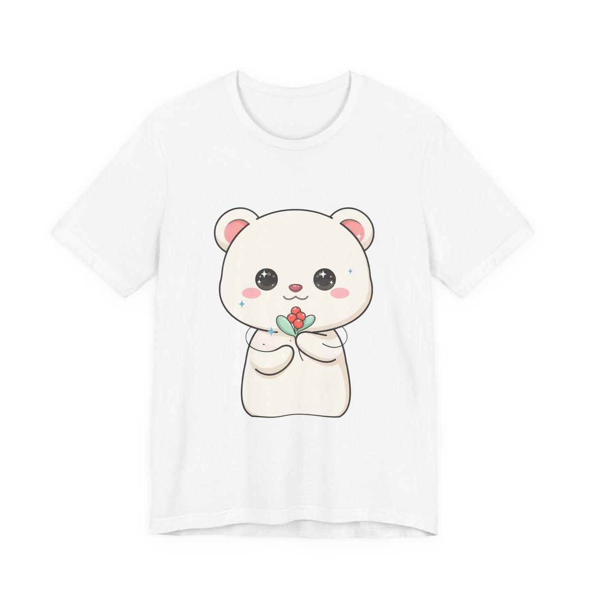 Kawaii Polar Bear Christmas T-Shirt for Cute Holiday Fans
