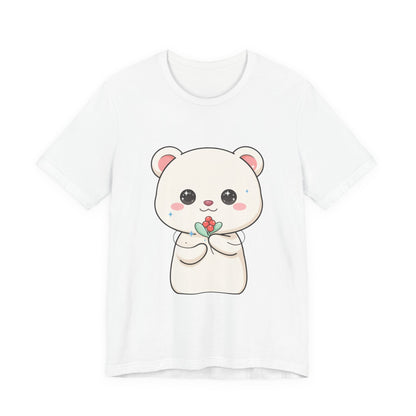 Kawaii Polar Bear Christmas T-Shirt for Cute Holiday Fans
