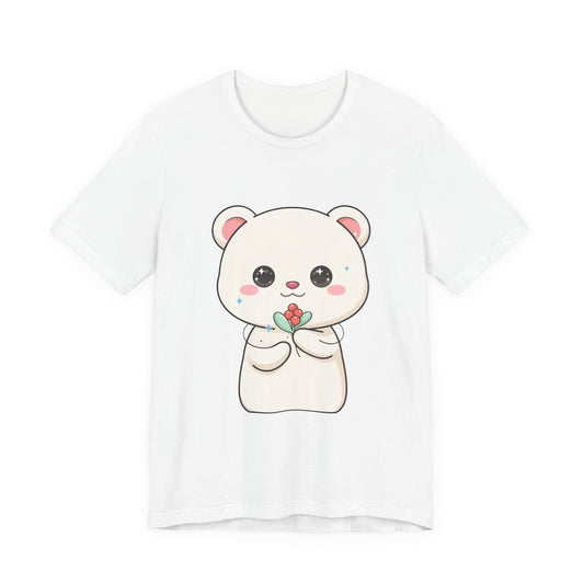 Kawaii Polar Bear Christmas T-Shirt for Cute Holiday Fans
