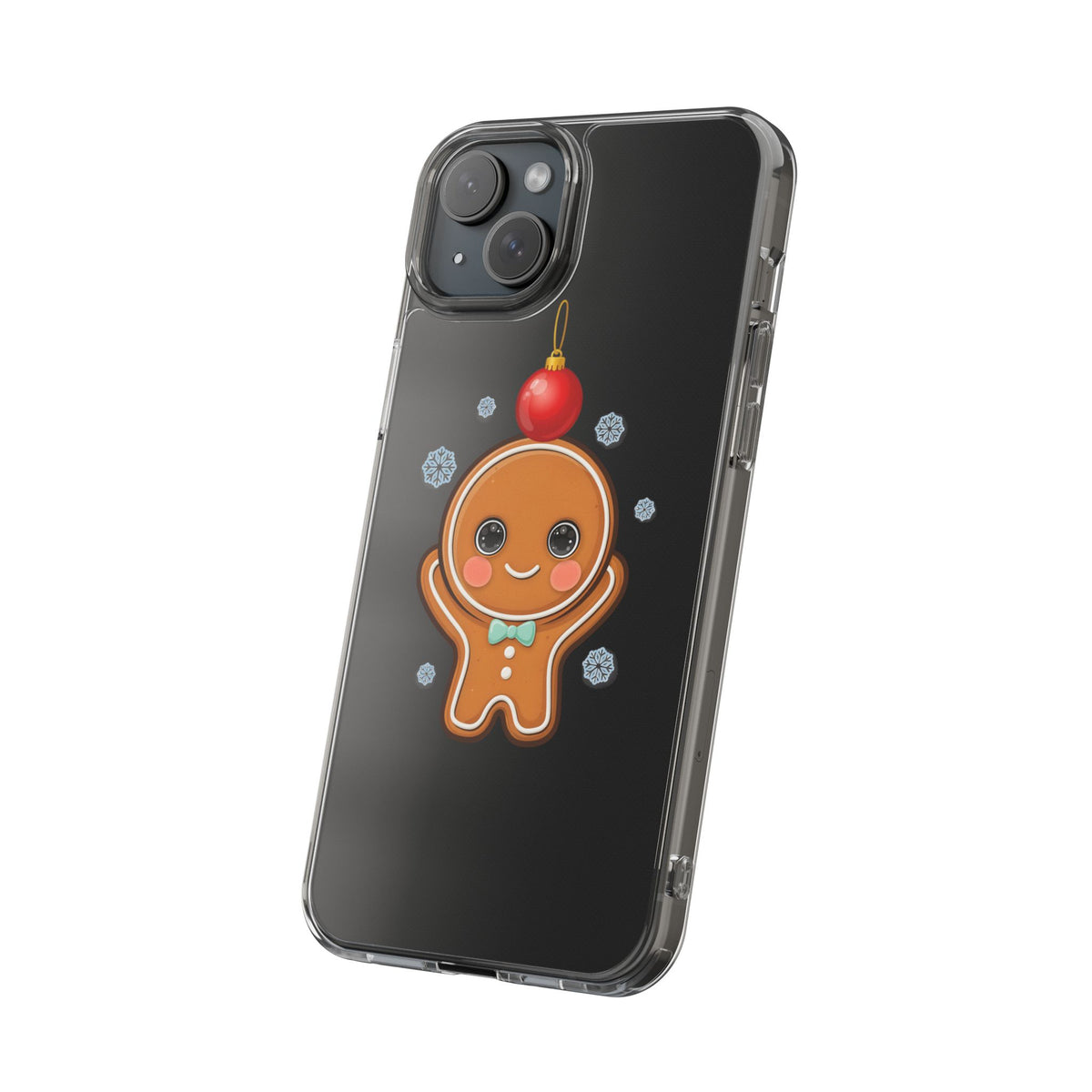Christmas Gingerbread Phone Case, Cute Kawaii Holiday Gift