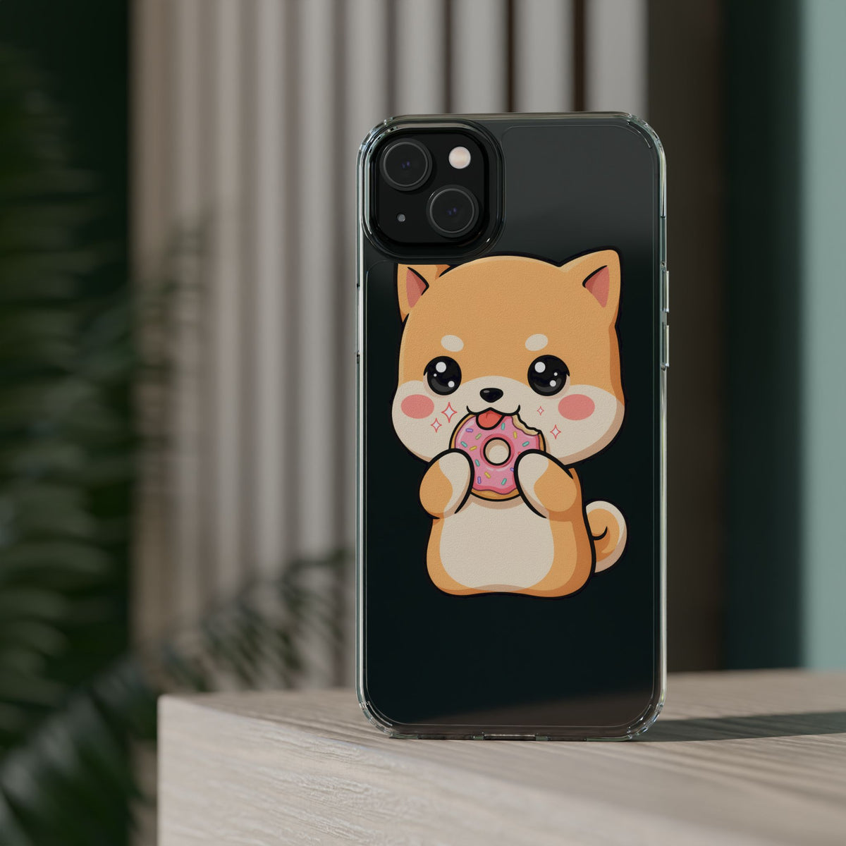 Kawaii Shiba Inu Phone Case with Donut