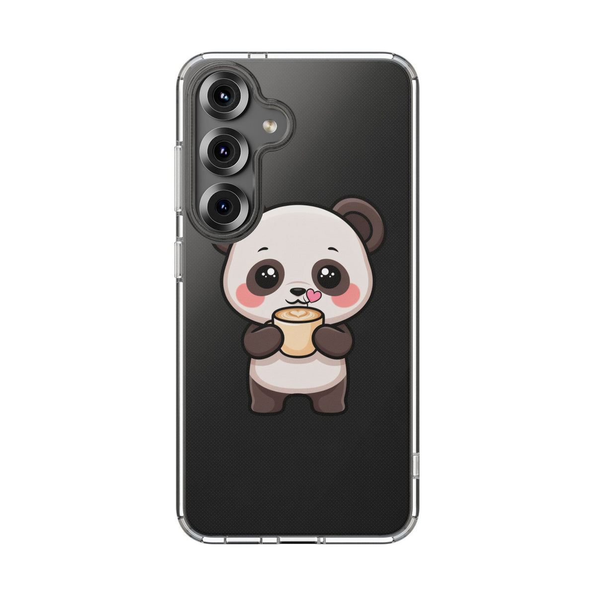 Kawaii Panda Latte Clear Impact-Resistant Case