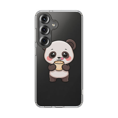 Kawaii Panda Latte Clear Impact-Resistant Case