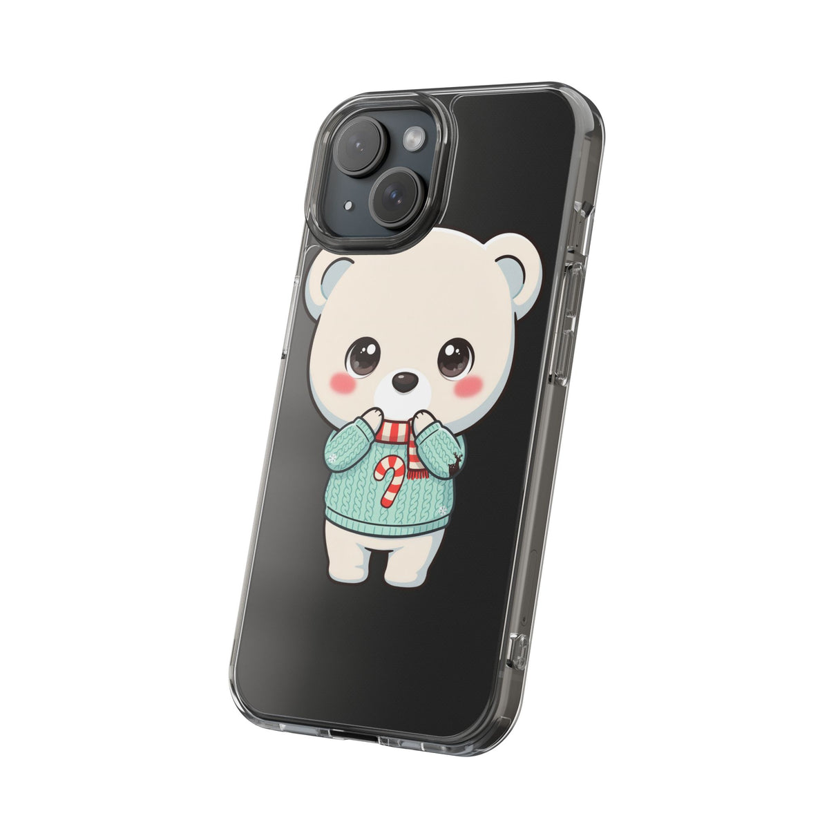 Kawaii Christmas Bear Phone Case for Holiday Season